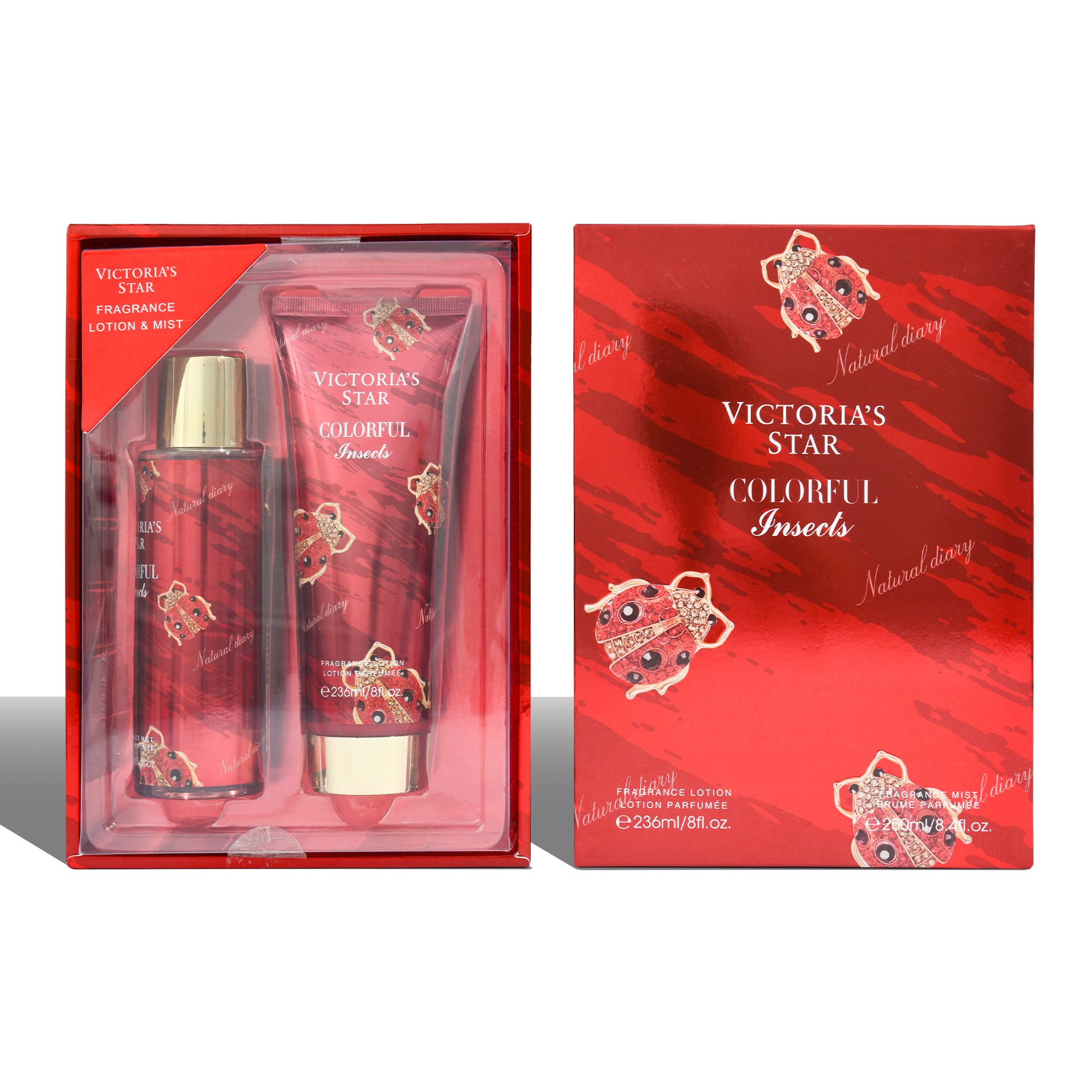 NEW Perfume Gift Sets Ladies Elegant Perfume Body Mist and Body Lotion
