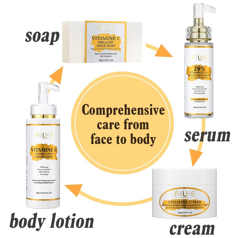 Oem Odm Beauty Best Chocolate Skin Korean Oil Control Brightening Whitening Skin Care Set For Facial