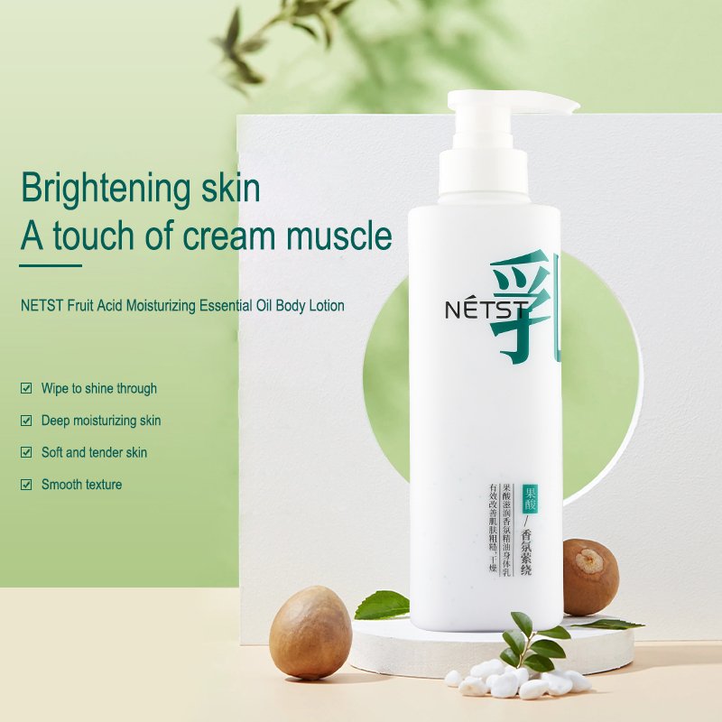 Daily Hydration Body Lotion with Fruit Scent Natural Glycerin Moisturizer for Adult Skin Nourishment and Lightening