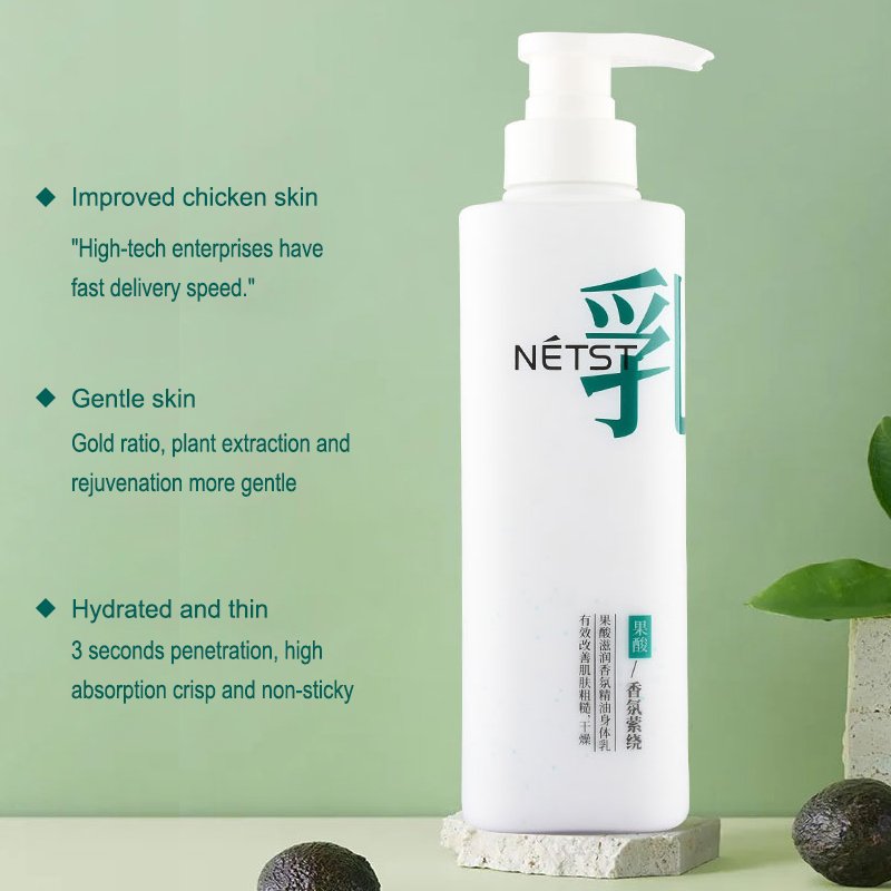 Daily Hydration Body Lotion with Fruit Scent Natural Glycerin Moisturizer for Adult Skin Nourishment and Lightening