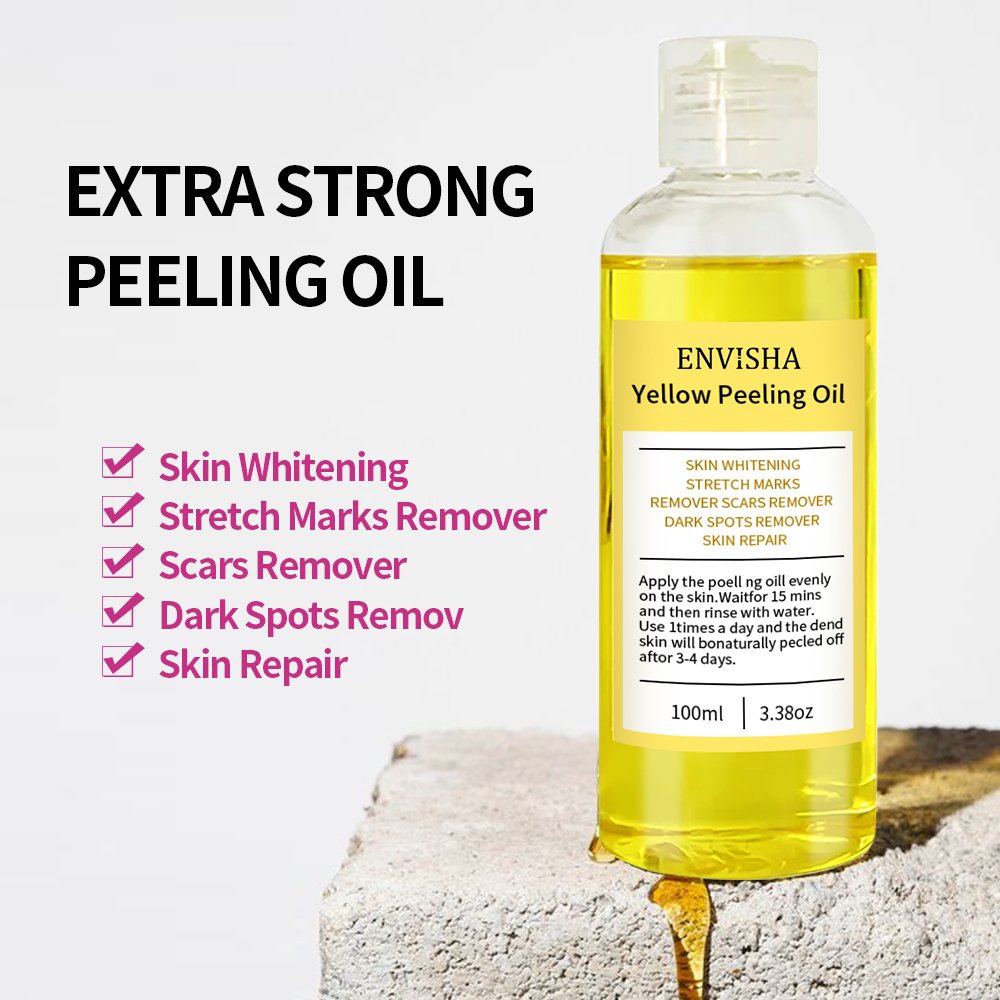 Natural African Strong Bleaching Oil Dark Knees Knuckles Skin Removal Oil Skin Whitening Yellow Orange Peeling Oil