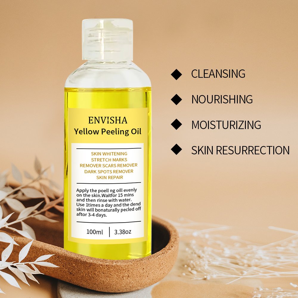 Natural African Strong Bleaching Oil Dark Knees Knuckles Skin Removal Oil Skin Whitening Yellow Orange Peeling Oil