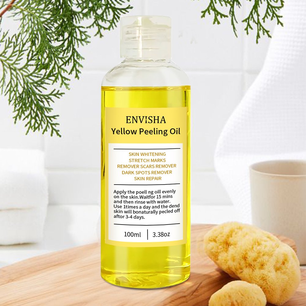 Natural African Strong Bleaching Oil Dark Knees Knuckles Skin Removal Oil Skin Whitening Yellow Orange Peeling Oil