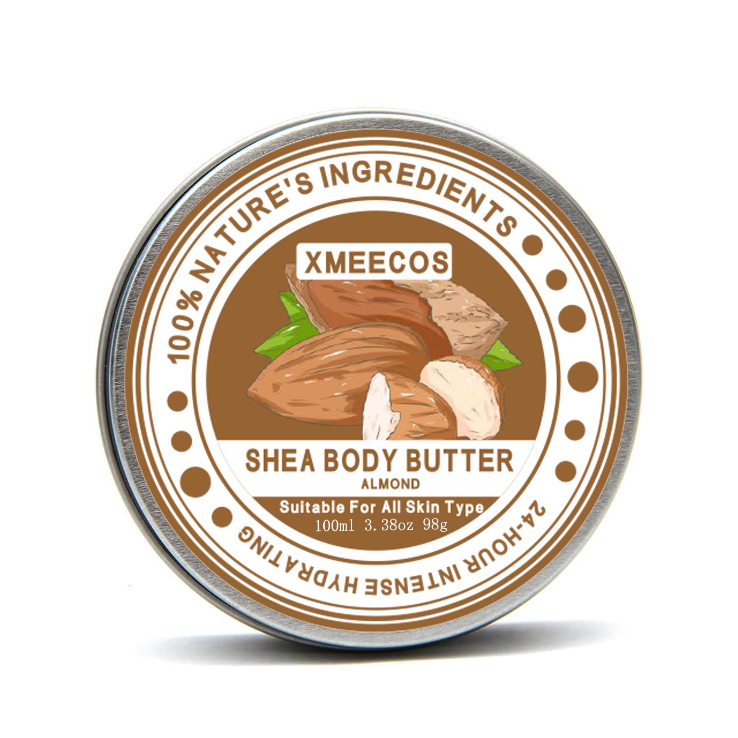 Private Label 100% Pure Organic Whipped Shea Body Cream Body Lotion Whitening Moisturizing Almond Body Butter
