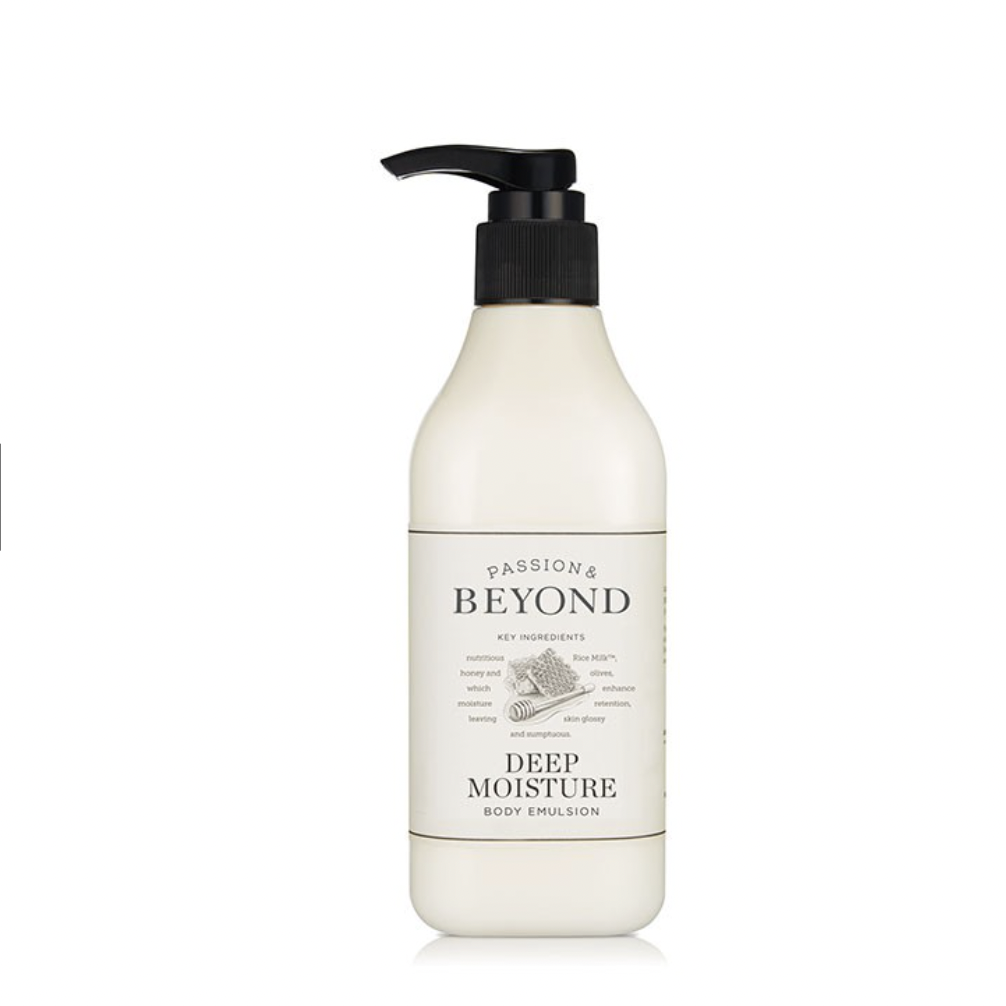 beyond Deep Moisture Body Emulsion 450ml Vegan Herbal Lotion with Organic Vitamin E Lightening Body Care Organic Perfume Adults