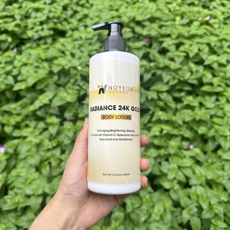 Your Logo Best 24K Gold Full Body Whitening Lotion Body lotion with Carrot for Dark Skin Women