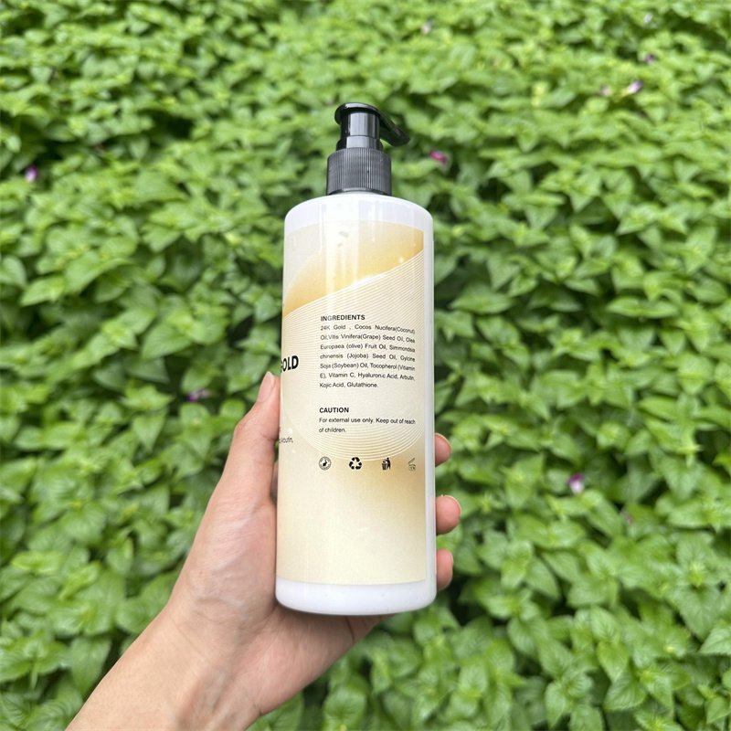 Your Logo Best 24K Gold Full Body Whitening Lotion Body lotion with Carrot for Dark Skin Women