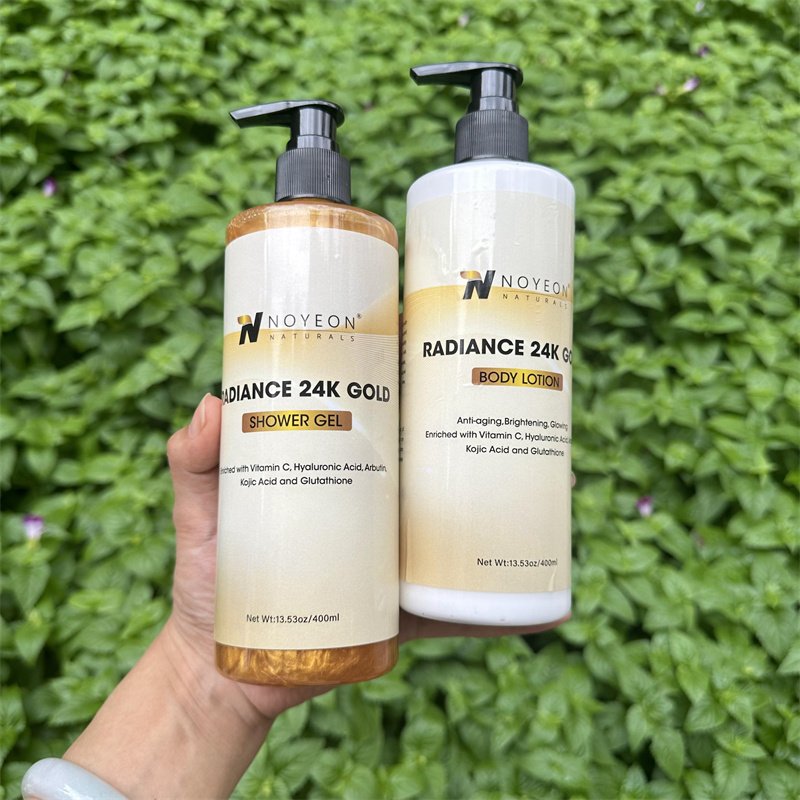 Your Logo Best 24K Gold Full Body Whitening Lotion Body lotion with Carrot for Dark Skin Women