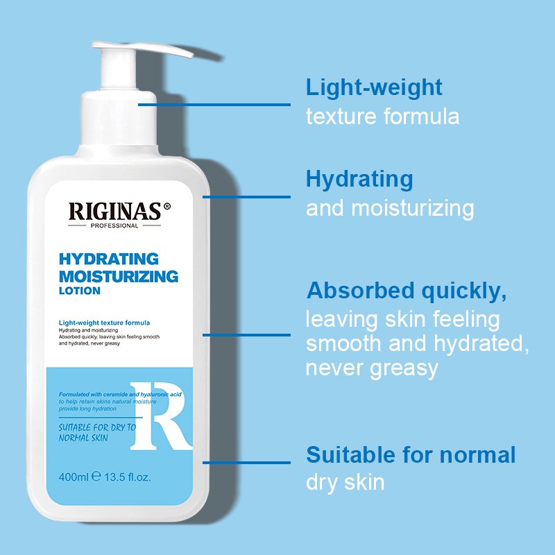 Riginas Private Label Hydrating Body Lotion Moisturizing Hand and Body Lotion Daily Use Cream