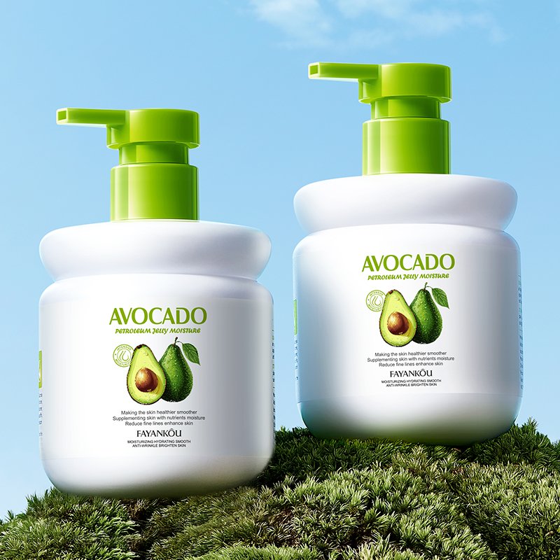 OEM ODM FAYANKOU Smoothing Brightening soft Improved dry skin jelly avocado body lotion