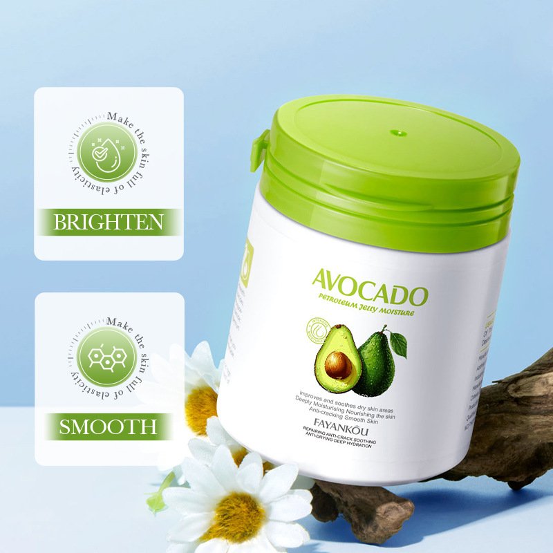 FAYANKOU Avocado Repair Cream Vaseline Soothing and Anti Cracking Moisturizing Brighten Skin Body Lotion Cream 170g