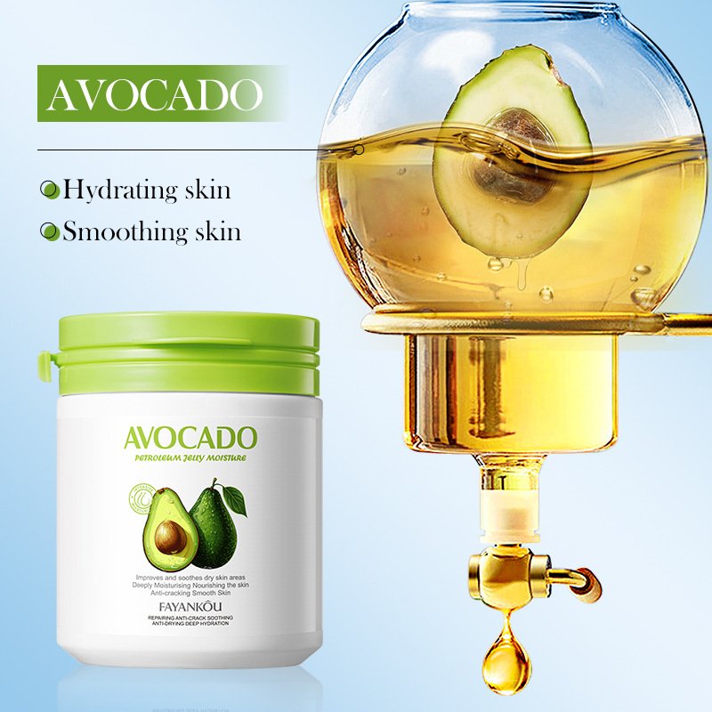 FAYANKOU Avocado Repair Cream Vaseline Soothing and Anti Cracking Moisturizing Brighten Skin Body Lotion Cream 170g