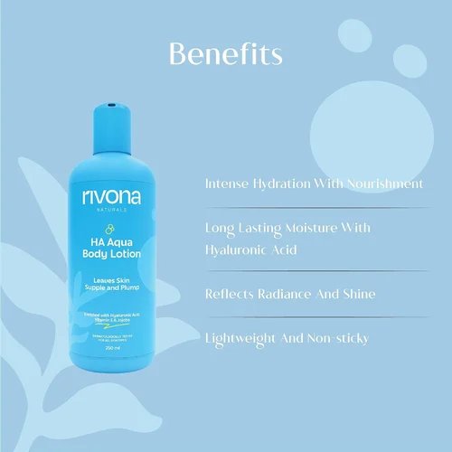 Rivona Naturals HA Nourishing Body Lotion For Men & Women for dry skin lotion 250 ml