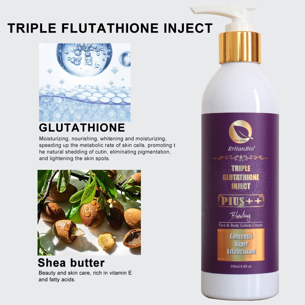 Private Tags Glutathione Natural Whitening Antioxidant Lotion Vitamin C Vitamin E Light Pigmentation Dark Whitening Body Lotion