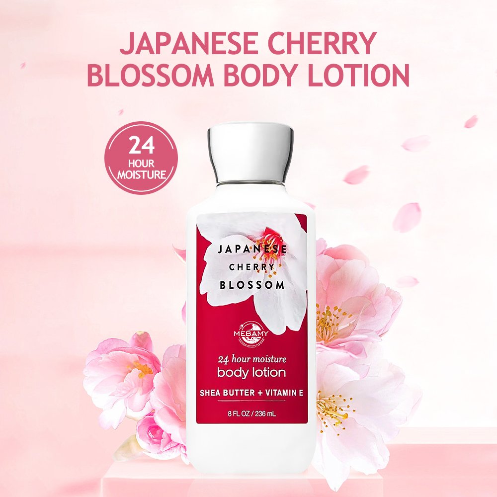 Oem Private Label Natural Japanese Cherry Blossom Body Lotions For Brown Skin Nourish Whitening Body Lotion For Black Skin