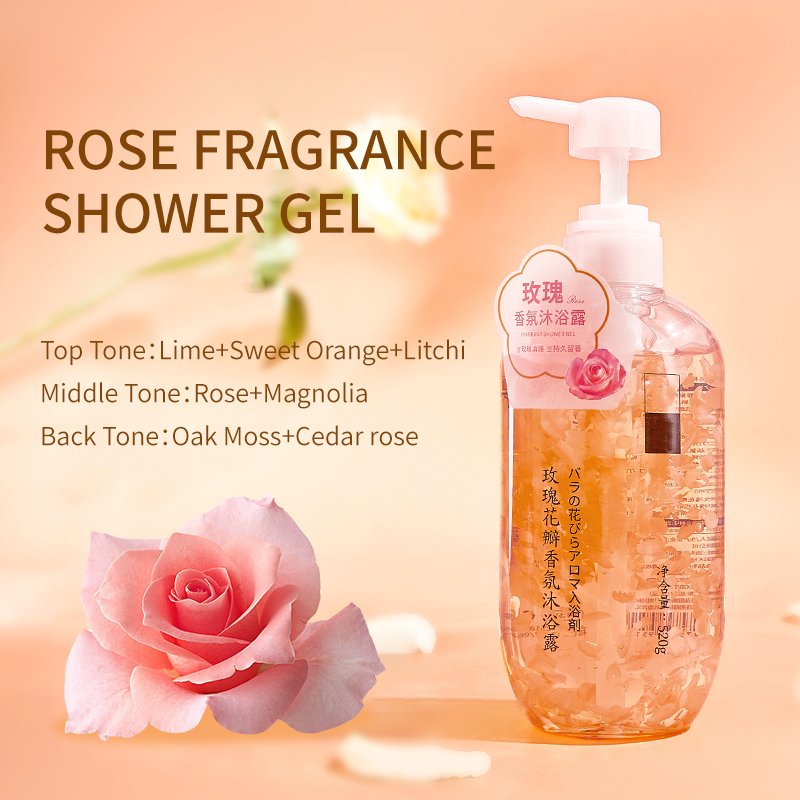 OEM Fruit Body Whitening Exfoliating Scrub Shower Gel Body Wash Body Lotion