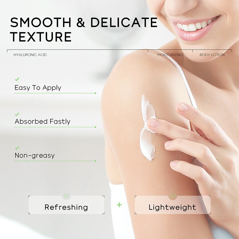 Niacinamide-Infused Hyaluronic Acid Body Lotion for Adults Glowing Skin Moisturizing Milk
