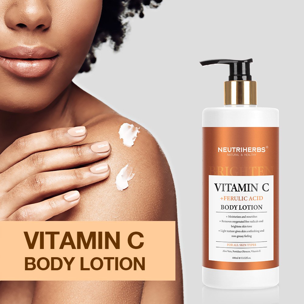 Hot Selling Moisturizing Hydrating Brightening Vitamin C Body Lotion for All Skin Types