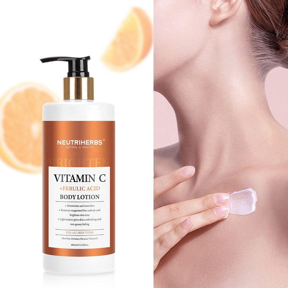 Hot Selling Moisturizing Hydrating Brightening Vitamin C Body Lotion for All Skin Types
