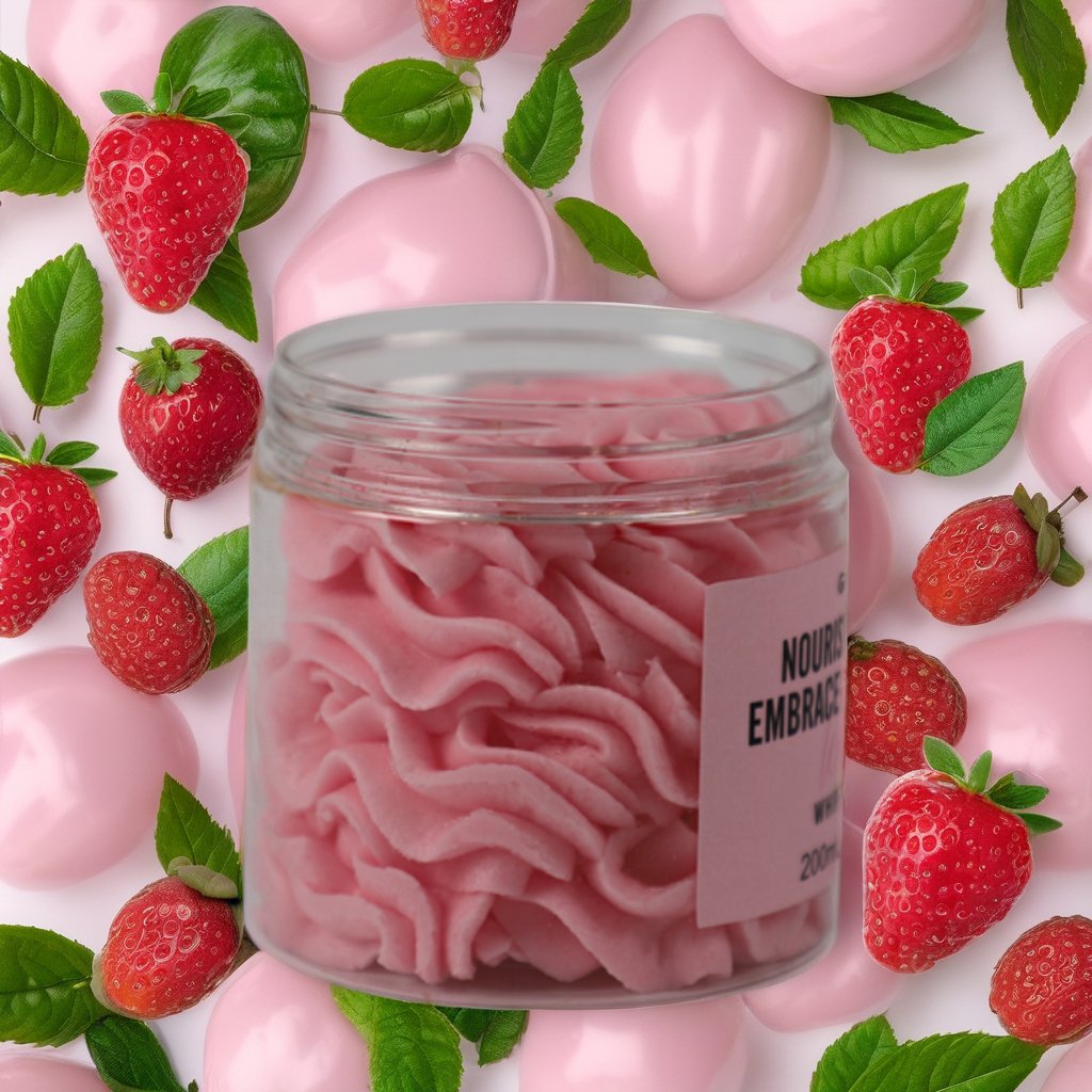 2024 OEM ODM Organic Watermelon Scented Whipped Body Butter Lotion Nourishing Shea Butter Glycerin Based Skin Cream for Adults