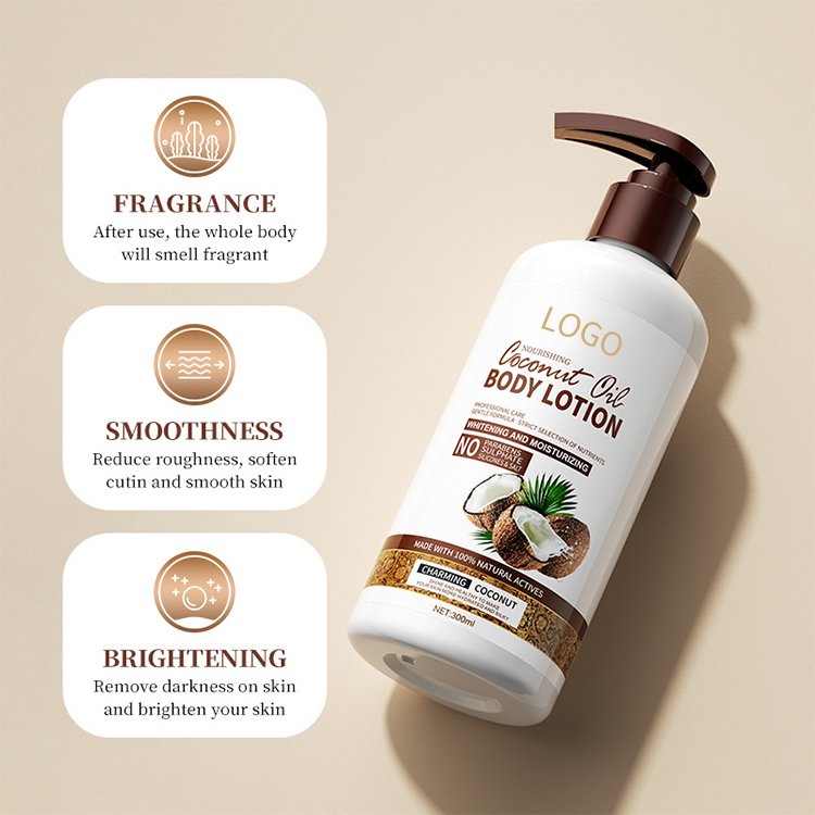 Private Label Wholesale Remove Dark Spots Moisturizing Nourishing Olive Lightening Cream coconut Whitening Body Lotion