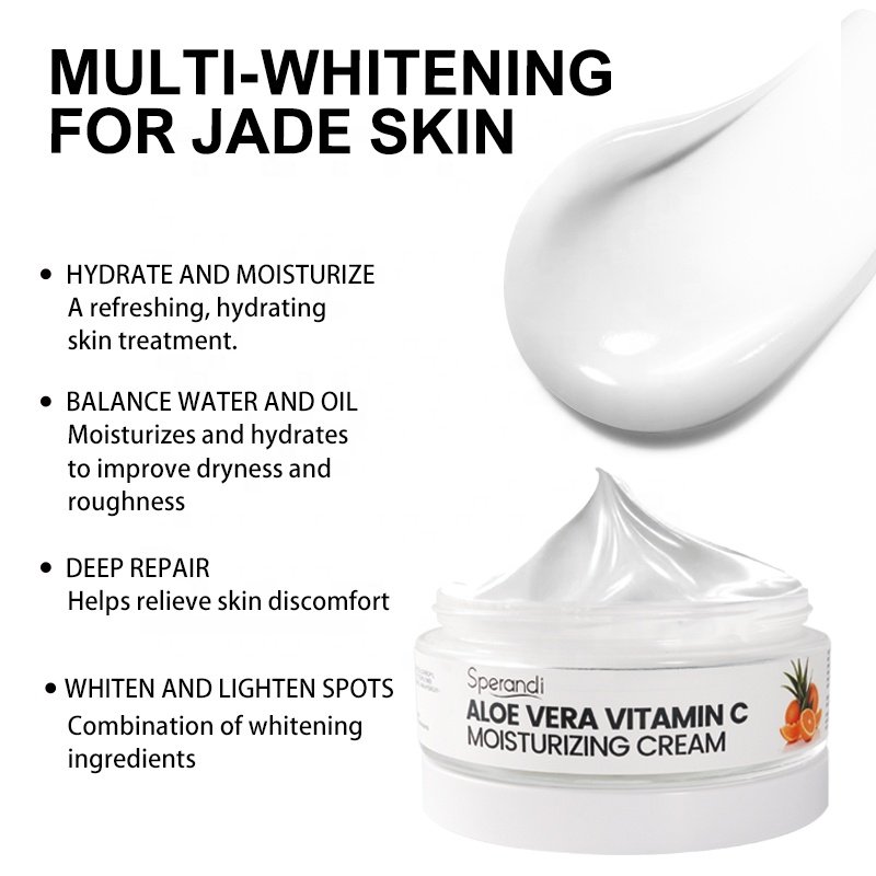 Aloe Vera Oil Control Moisturizing Face Care Whitening Vitamin C Cream For Dark Spot In Face