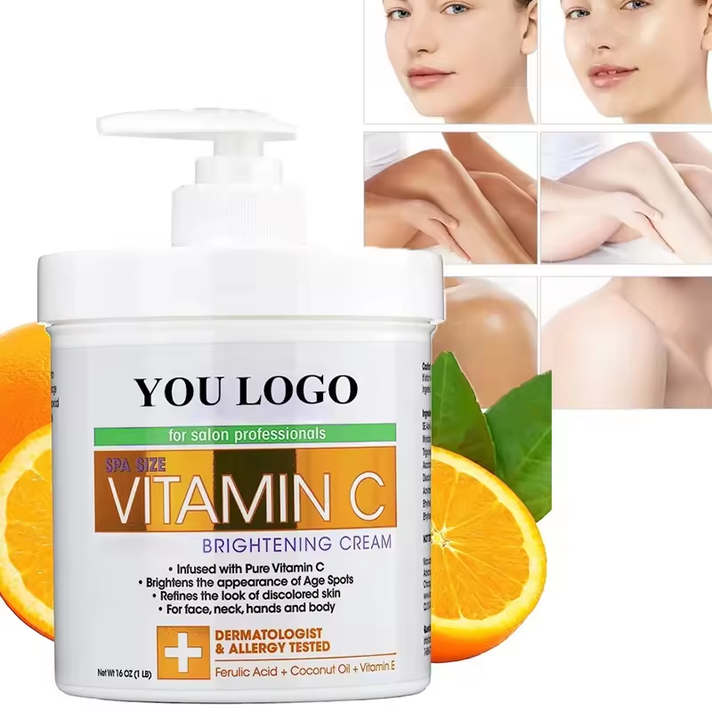 Custom Logo Vitamin C Cream Face Cream and Body Lotion Brightening Moisturizing Wrinkle Removal Bleaching Cream
