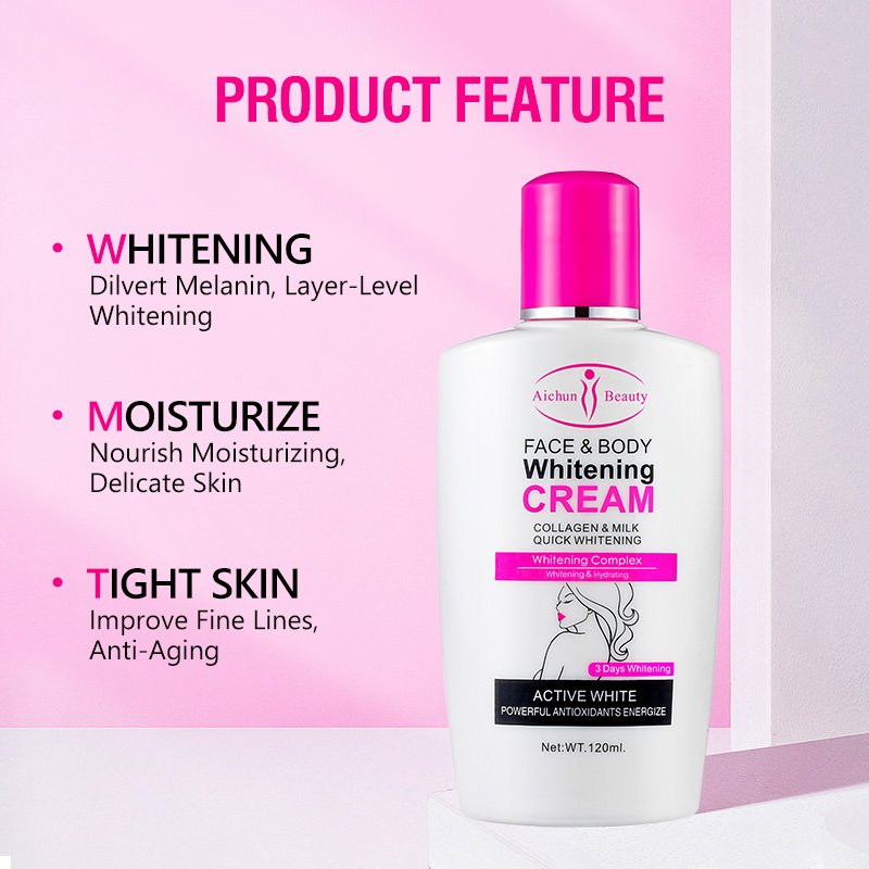 OEM 120ml Collagen Face Body Brightening Cream Moisturizing Body Cream Lotion Even Skin Tone Moisturizer Products Factory