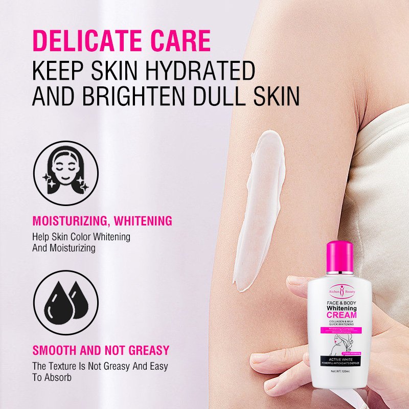 OEM 120ml Collagen Face Body Brightening Cream Moisturizing Body Cream Lotion Even Skin Tone Moisturizer Products Factory
