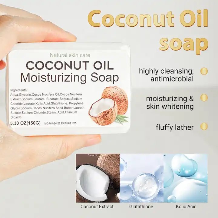 private label skin care set moisturizing coconut face cream body oil serum facial soap body lotion