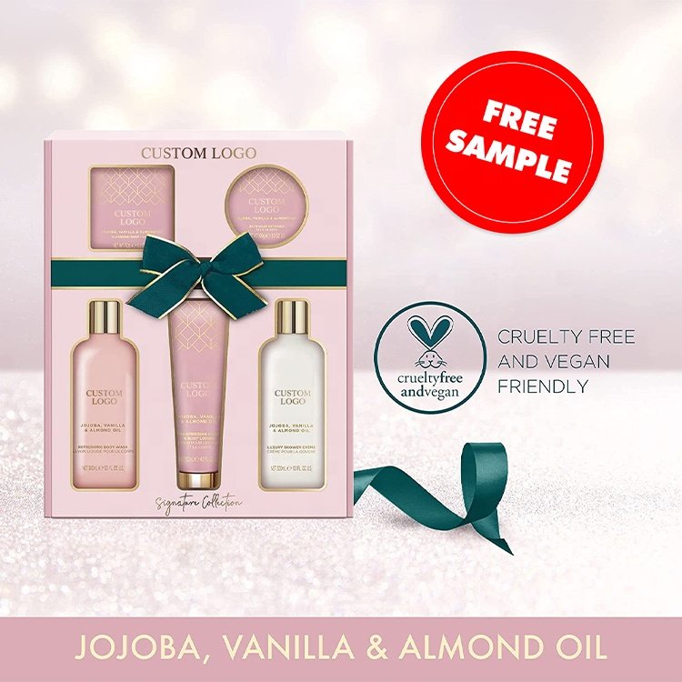 OEM Custom Logo Romantic Luxury Woman Body Care Paper Box Aromatic Spa Bath Gift Set