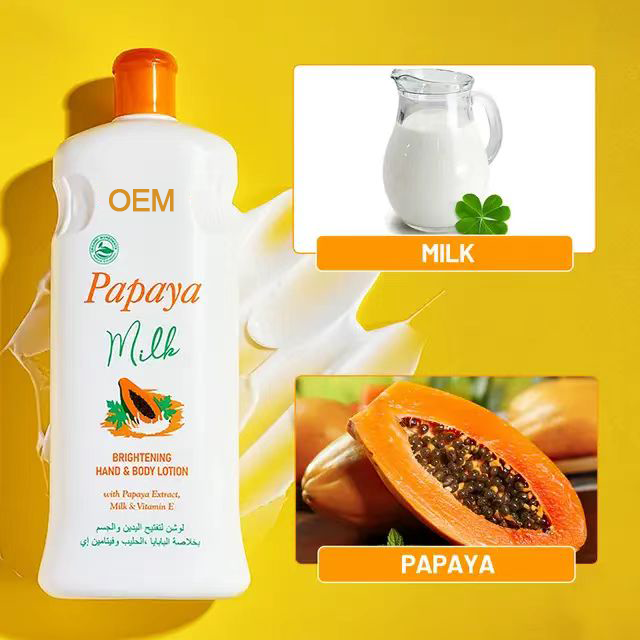 Winter Moisture Papaya body lotion Milk Brightening Hand Cream Skin Whitening Milk Body Lotion Cream