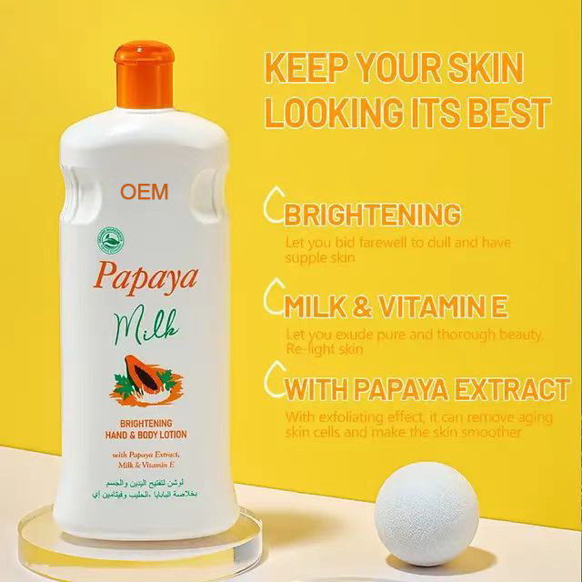 Winter Moisture Papaya body lotion Milk Brightening Hand Cream Skin Whitening Milk Body Lotion Cream