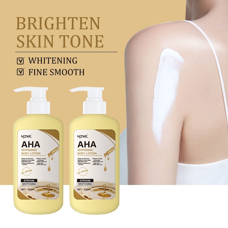 Wholesale Body Cream 500ml AHA Moisturizing Body Cream Lotion Lightning Nourishing Exfoliator Body Lotion