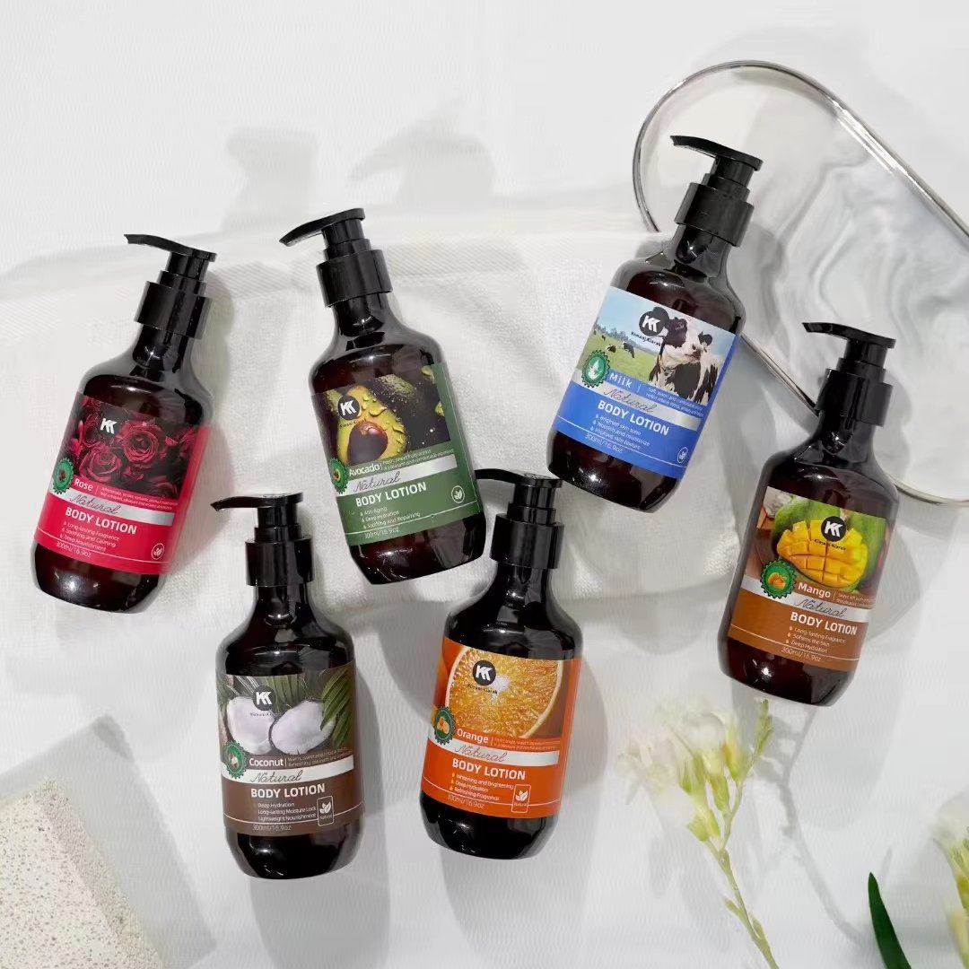 Factory wholesale natural organic mango brightening whitening body lotion set for women