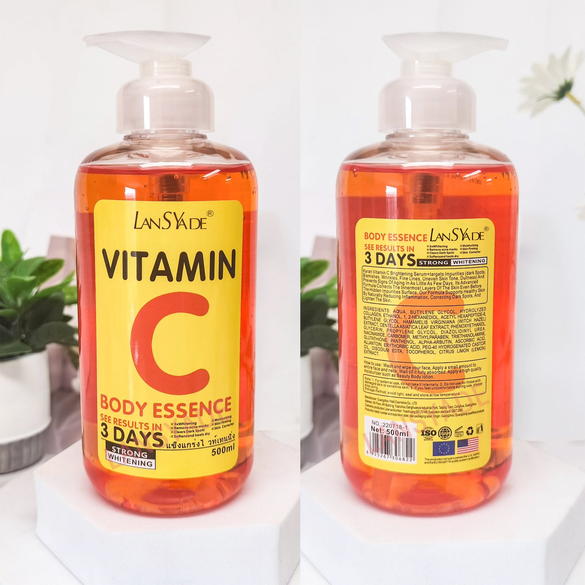 Private Label Skin Care Serum Whitening Remove Dark Spot Vitamin C Face Serum