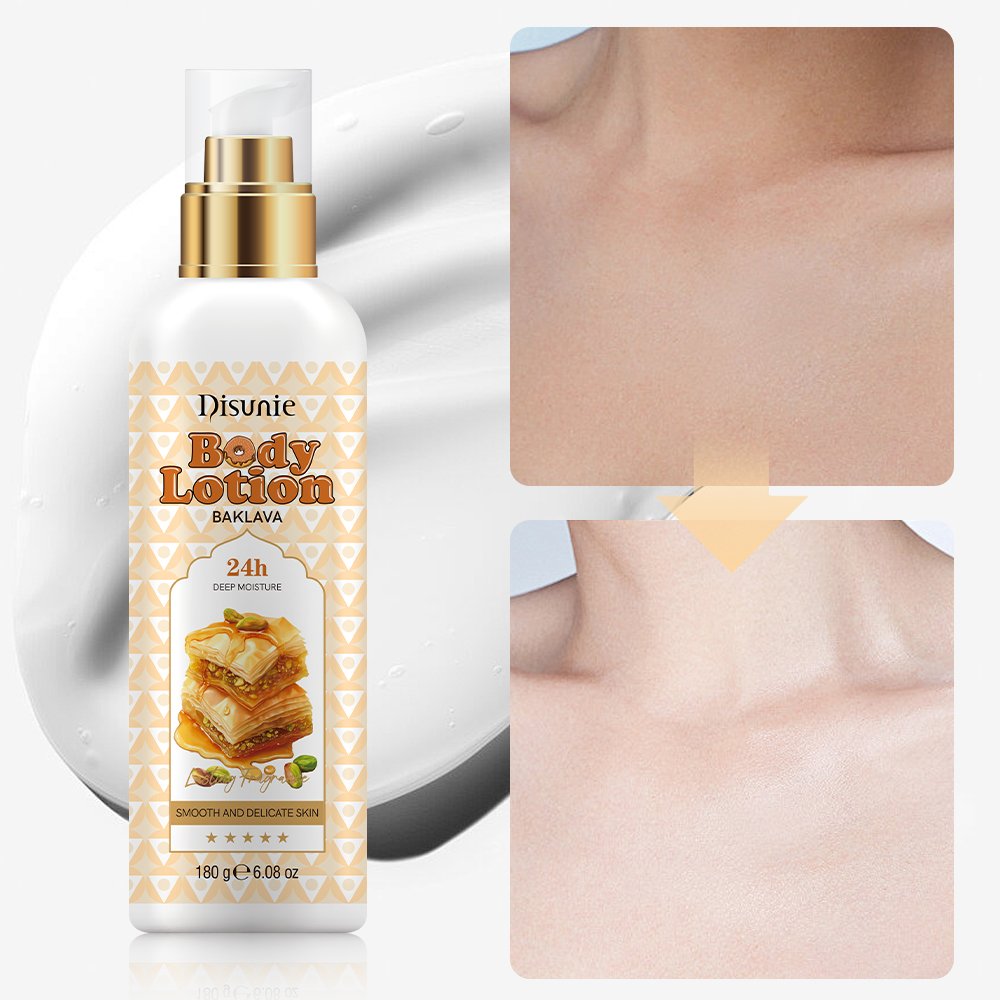 Baklava Perfumed Fragrance Body Lotion With Coconut Oil Smooth Skin Moisturizing Lightening Body Cream Lotion For Dry Skin