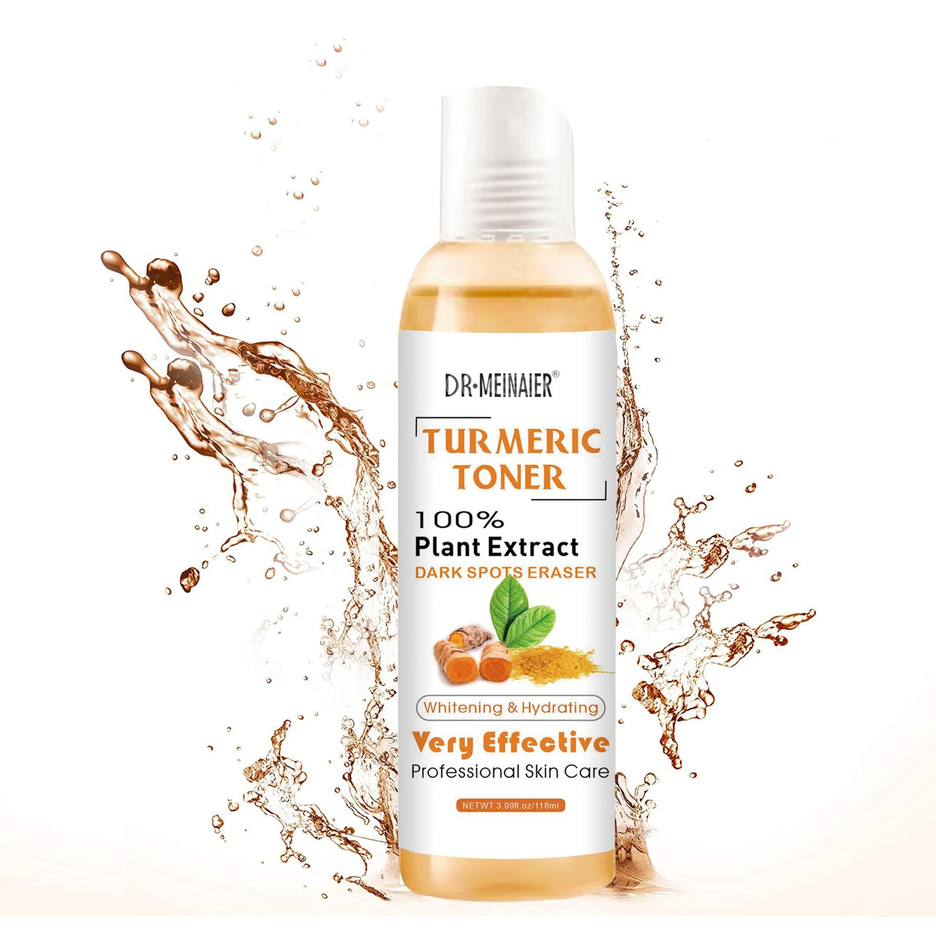 Natural turmeric oil Toner Hydrating, firming, moisturizing and refreshing Skin Essence Water 118ml wholesale