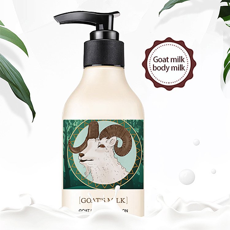 Private Label Body Care Lightening Goat Milk Hand Body Lotion Moisturizing Nourishing Smoothing Body Whitening Lotion