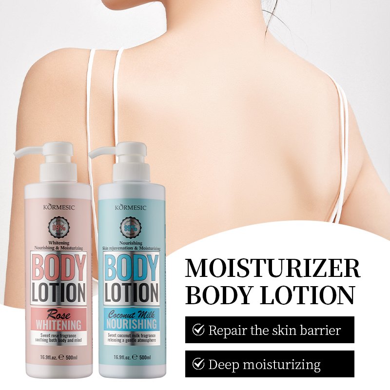 OEM private label KORMESIC Long Lasting Lightening Body Lotion Whitening Moisturizing Cream Skin smooth Body Lotion