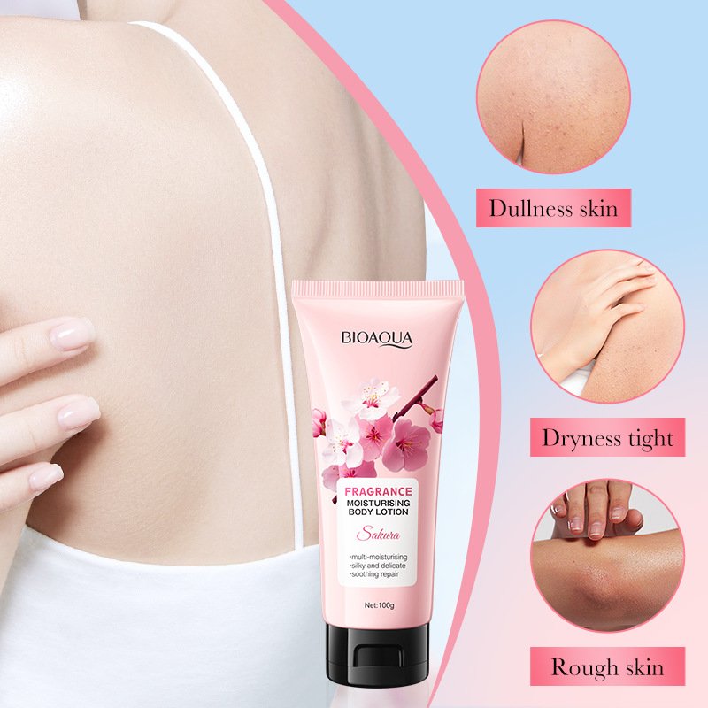 Sakura Fragrance Glycerin Whitening Lightening Organic Skin Care Body Lotion Moisturising Cream