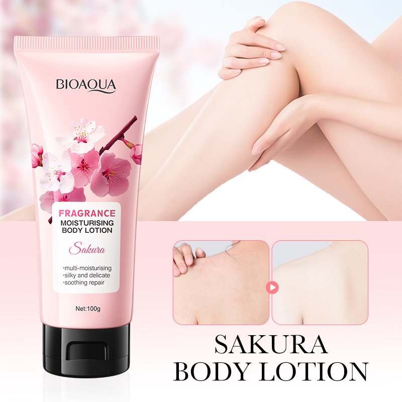 Sakura Fragrance Glycerin Whitening Lightening Organic Skin Care Body Lotion Moisturising Cream