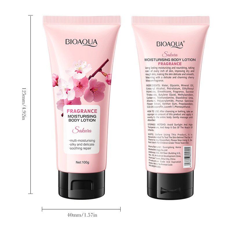 Sakura Fragrance Glycerin Whitening Lightening Organic Skin Care Body Lotion Moisturising Cream