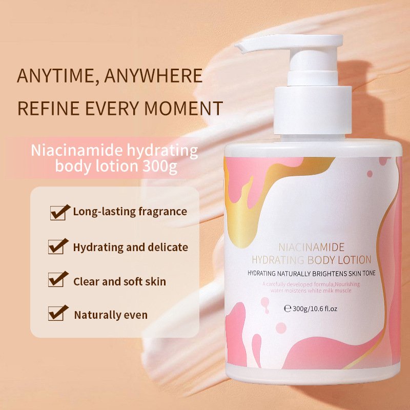 Factory Sales 300g Skin Care Moisturizing Brightens Skin Tone Niacinamide Hydrating Body Lotion