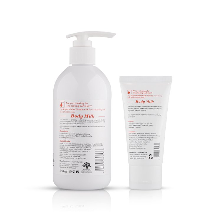 Arganmidas Wholesale Organic Skin Care Perfume Shea Butter Moisturizing Lightening Body Milk Lotion For Dry Skin