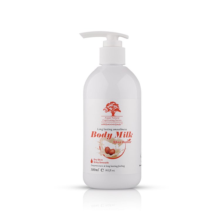 Arganmidas Wholesale Organic Skin Care Perfume Shea Butter Moisturizing Lightening Body Milk Lotion For Dry Skin