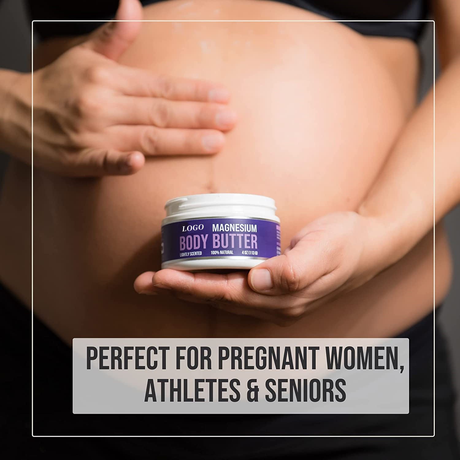 Private Label Natural Better Sleeping Boost Cellular Mg Men Women Magnesium Body Butter Lotion For Sleep Legs Muscles Feet