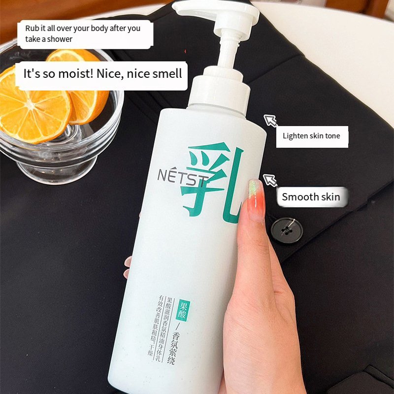 Fruit-Scented Glycerin Body Lotion Daily Hydration and Natural Skin Moisturizing Nourishing Lightening for Adults