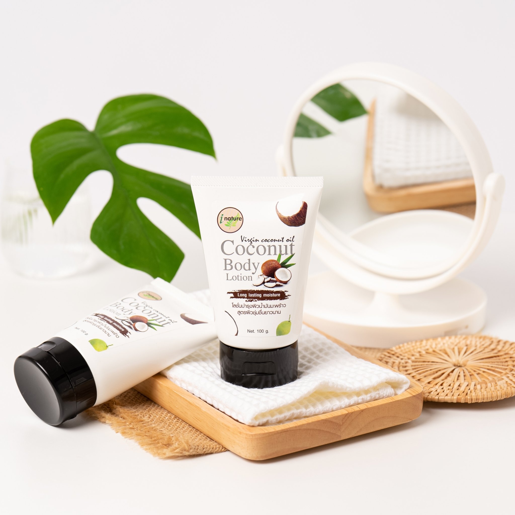 I-Nature 100ml Natural Virgin Coconut Body Lotion For All Skin Types And Suitable For Motherhood & Kids Best Seller in Thailand