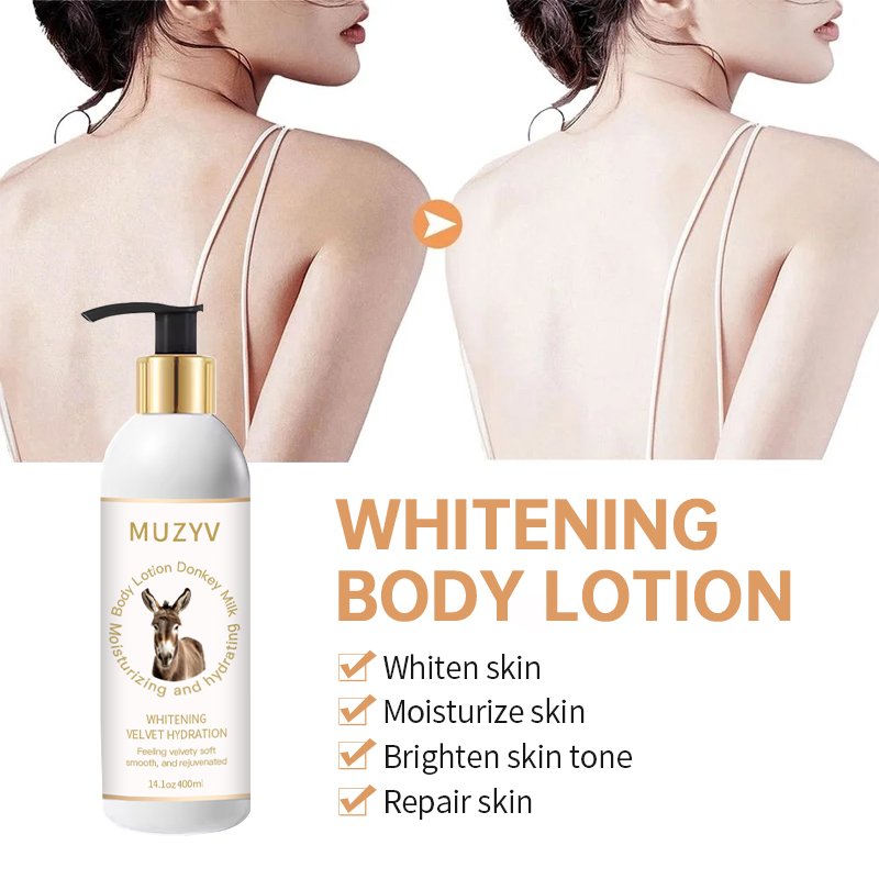 Custom Body Lotion Body Cream Donkey Milk Hydrating Whitening Body Lotion